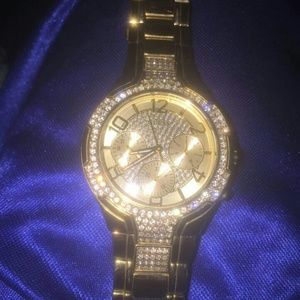 Gold guess watch
